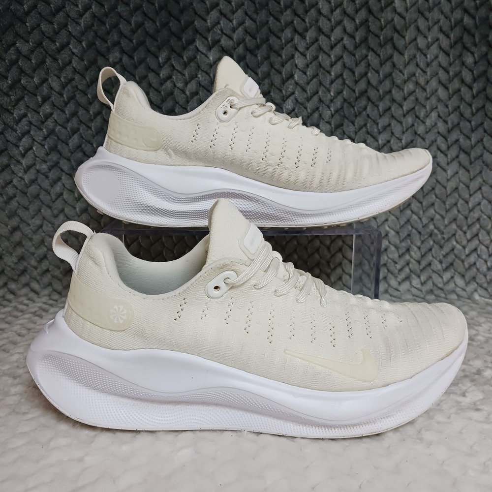 Nike ReactX Infinity Run 4 Triple White Women's Walking Running Shoes Size 8.5